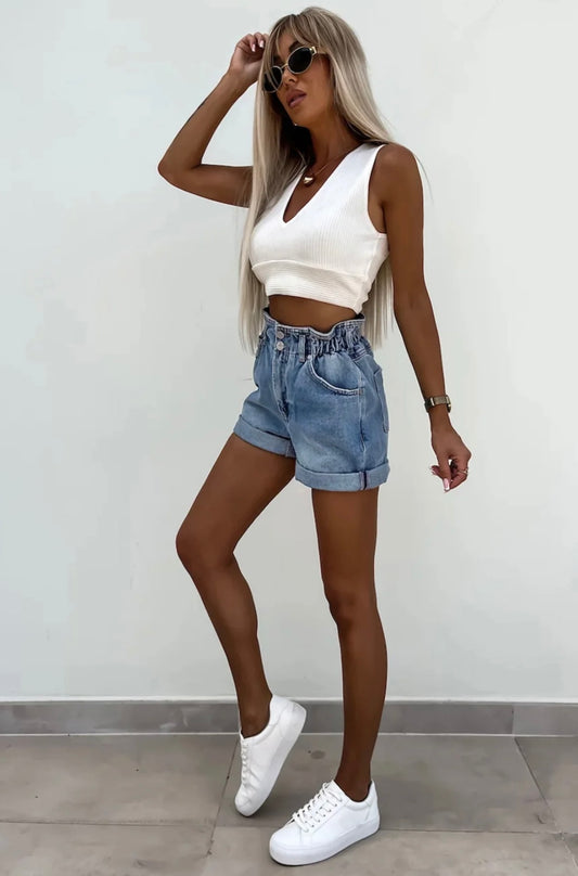 CARLA Short en jean