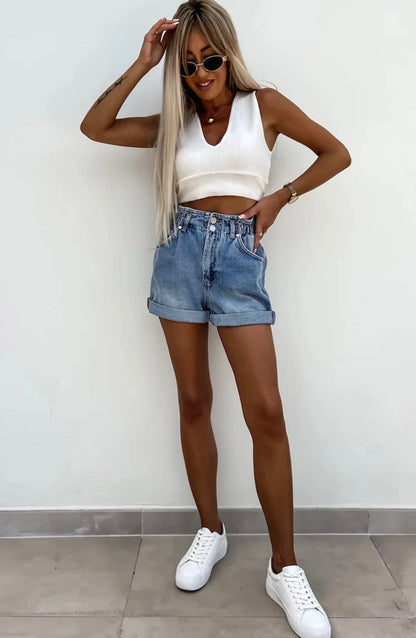 CARLA Short en jean